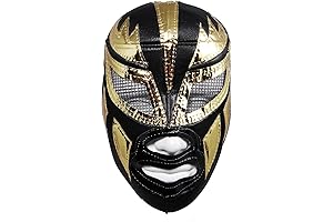 ORO Wrestling Mask: Pro-Fit Lucha Libre Gold and Black