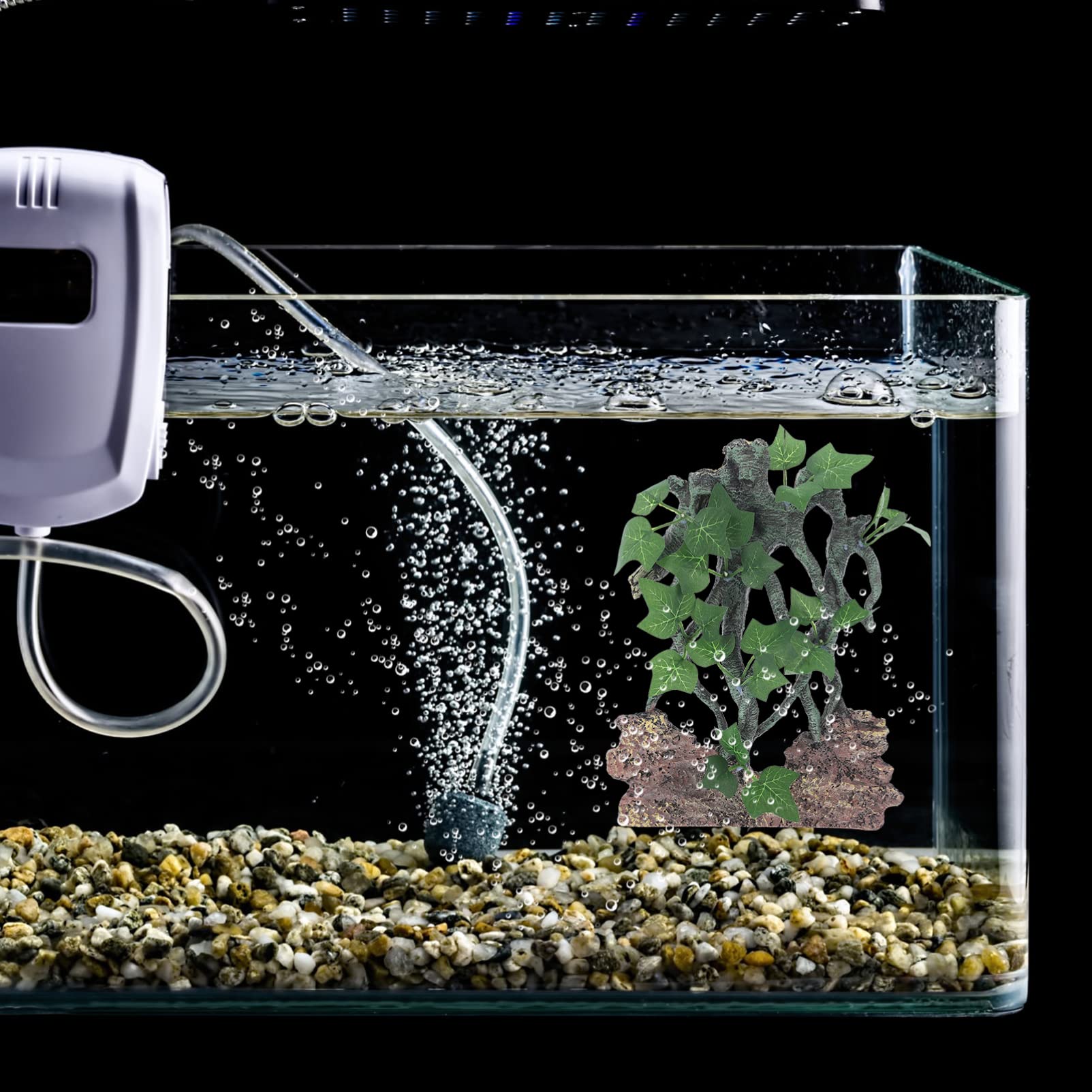 Decorazione Acquario Resina Ramo Artificiale Vividissimo Per Pesci e Terrari Design Realistico e Facile Manutenzione Per Ambienti Acquatici