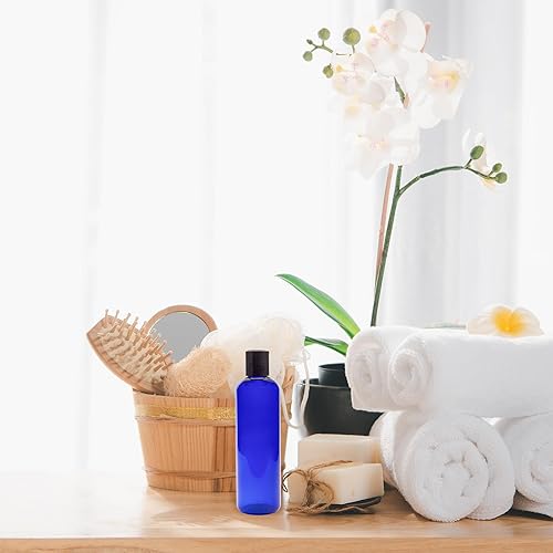 Miniatura 9 de Botellas flexibles de plástico vacías con tapa de pulso (paquete de 6), envases sin bisfenol A para champú, cremas, lociones, jabón líquido