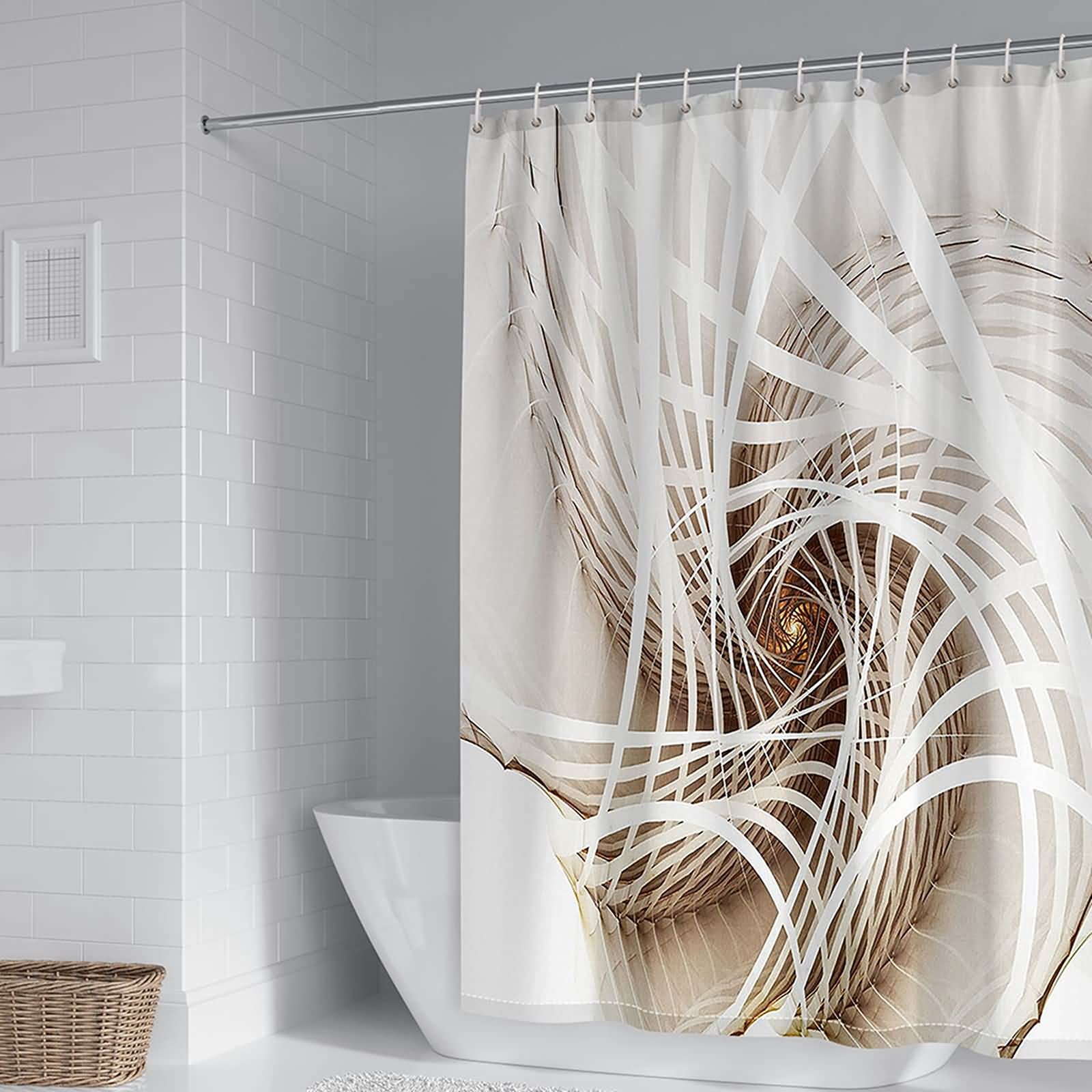Rideau de douche 165x200cm KnSam en tissu de haute qualité