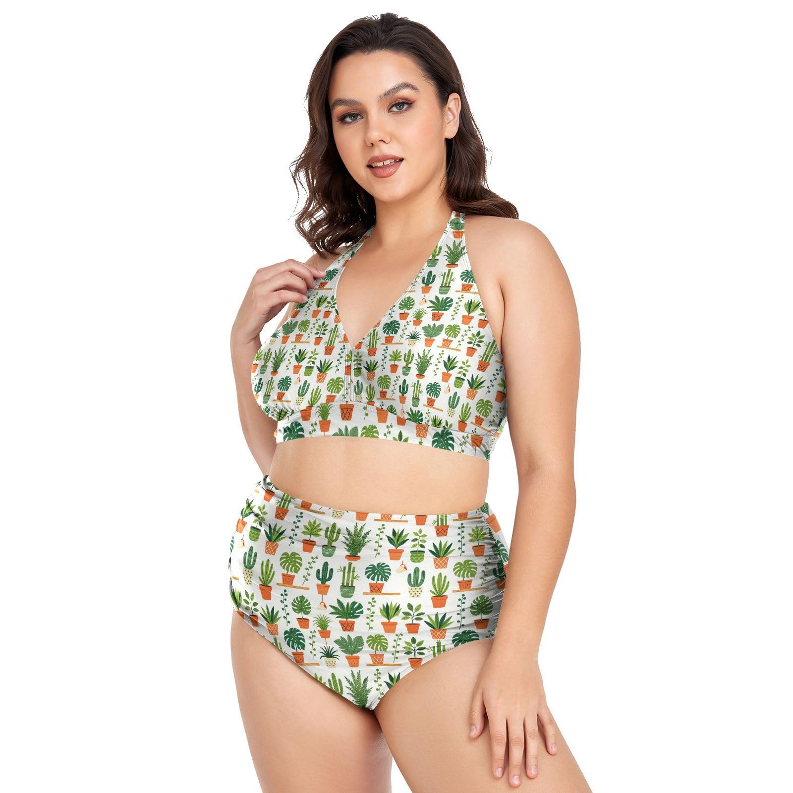 FRODOTGV Costumi da bagno donna taglie forti L-4XL