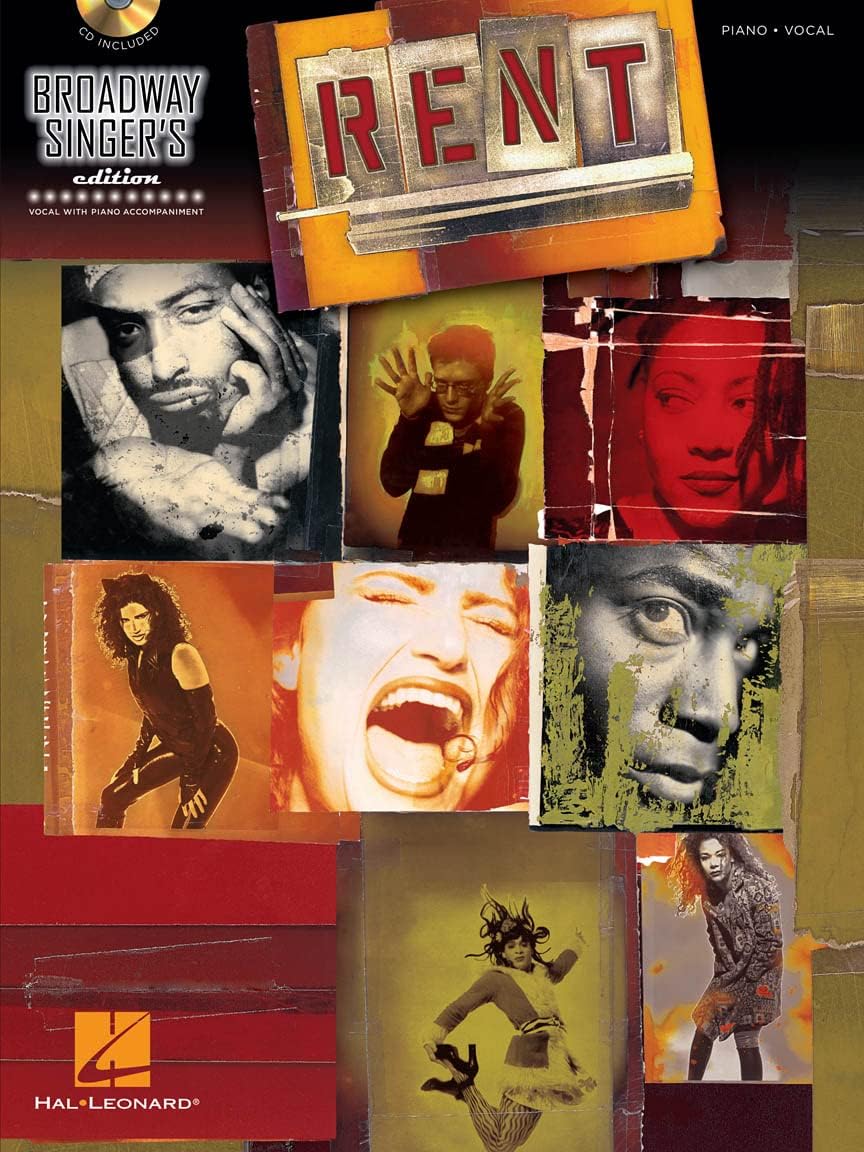 Rent - Broadway Singer's Edition Vocal Piano Songbook with Online Audio | Jonathan Larson | Original Keys Piano Accompaniments for Singers, Auditions, Rehearsal, and Musical Theater Repertoire
