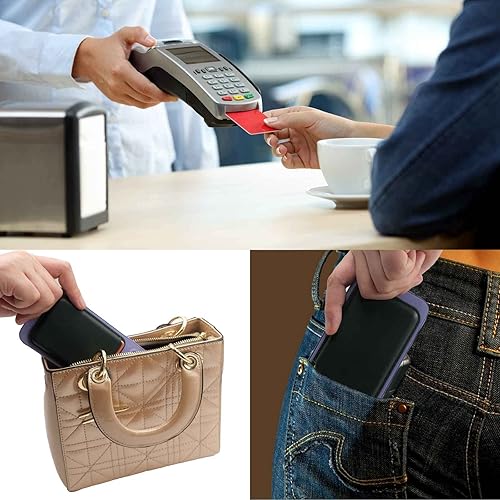 Miniatura 6 de Cartera magnética para tarjetas con anillo para MagSafe iPhone 141312 Mini Plus y Pro Max, funda de cuero resistente y segura para teléfono celular