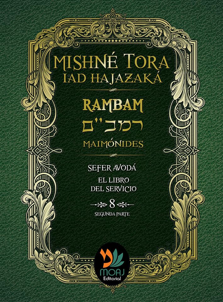 Mishne Tora: El Libro del Servicio (8) (2da. parte). Rambam. Maimonides. Sefer Avoda, Parte 2