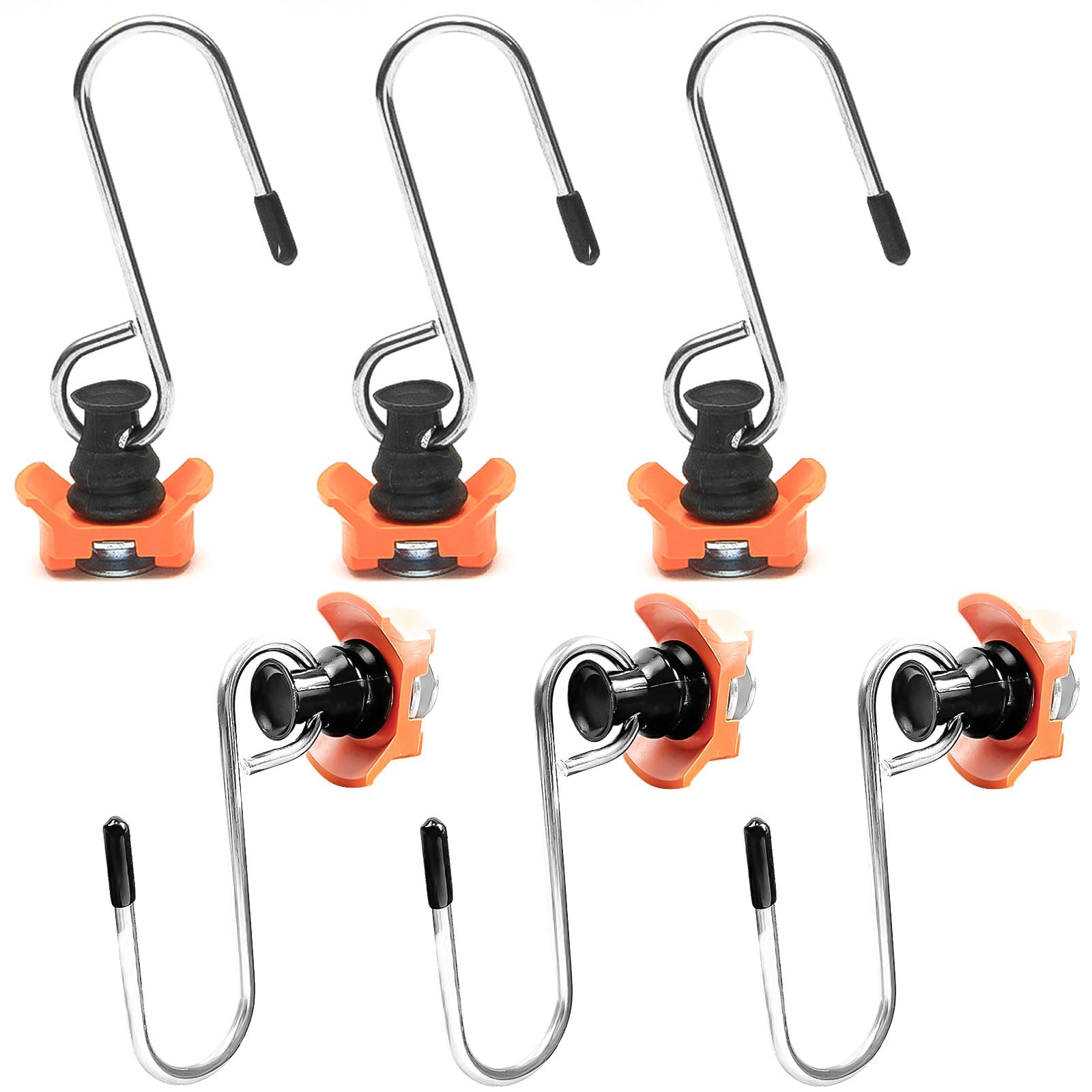 6 Stück airlineschiene zubehör Haken, Single endbeschlag airlineschiene Fitting, Für Zurrschienen 50 kg zubehör für airlineschienen, Airline Schienen Haken