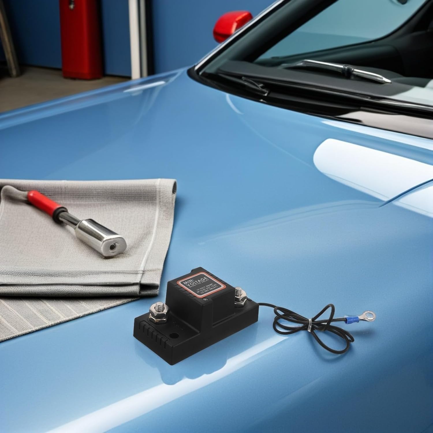 Battery Voltage Sensitive Relay with Reliable Power Cutoff 50a Dual Battery Isolator and Space-Saving Abs Design for Automotive Systems and Car Accessories