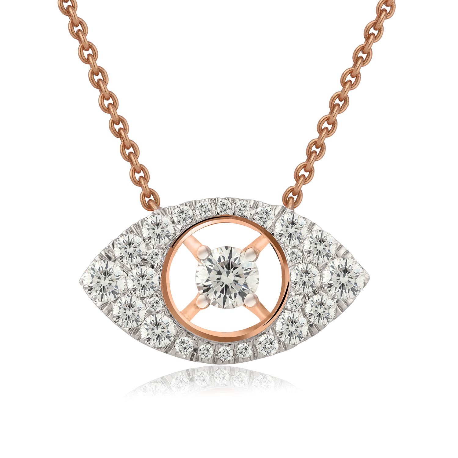 joyalukkas 18k (750) Yellow Gold and Diamond Pendant for Girls-picture-31