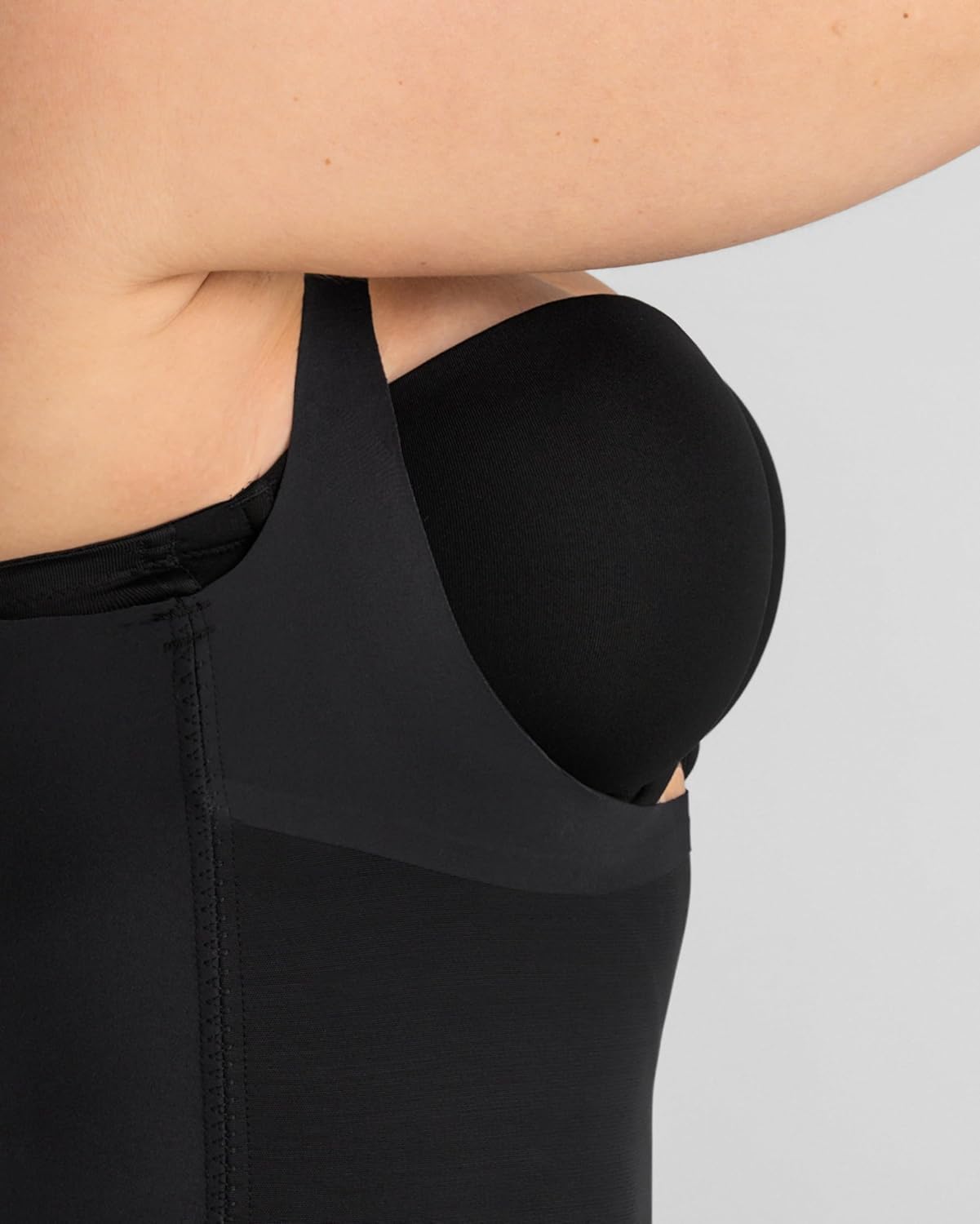 HONEYLOVE Shapewear for Women - Open-Bust Mid-Thigh Bodysuit - Tummy Control Body Shaper - Image 5