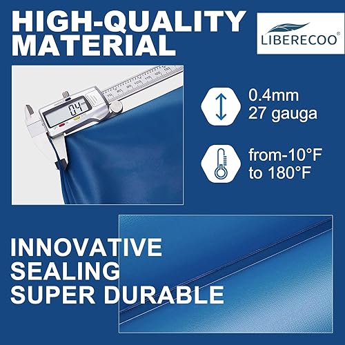 Miniatura 4 de LIBERECOO Bolsas de agua para cubierta de piscina enterrada, extra duraderas de 0.016 in de PVC calibre 27, bolsa de agua de doble cámara de 10