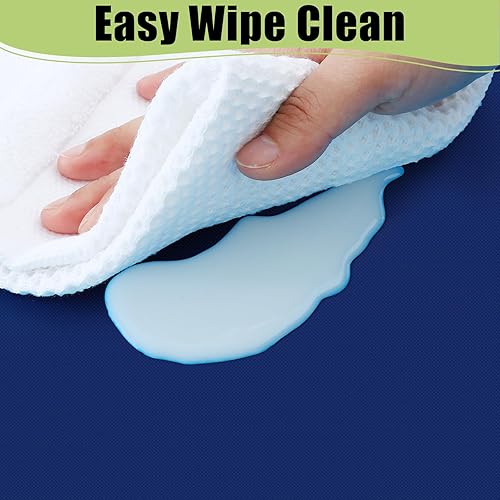 Miniatura 5 de Smiry Mantel desechable Paquete de 6 manteles rectangulares impermeables de 54 x 108 pulgadas para fiestas, mantel decorativo de plástico, a prueba