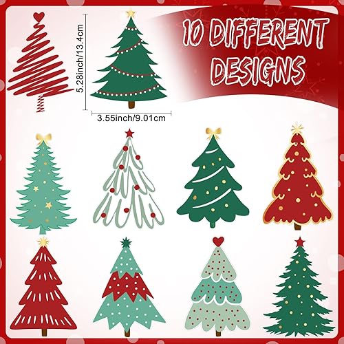 Miniatura 2 de Colarr Paquete de 50 remolinos colgantes de Navidad, decoraciones de papel de aluminio de Navidad, remolinos en espiral, adornos para Navidad,