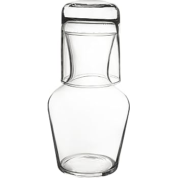 Cathy S Concepts Personalized Bedside Water Carafe Set Empty 8 Oz Glassware Amazon Co Uk Kitchen Home