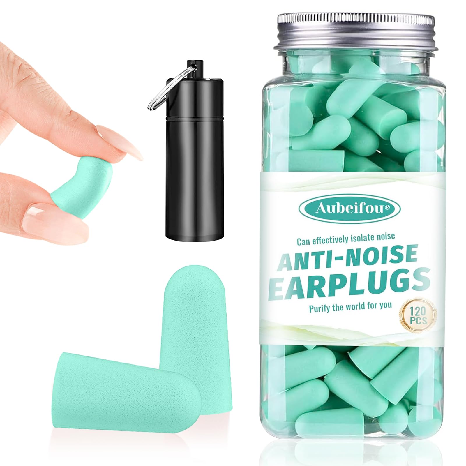 60 Pares Tapones Oídos Cancelación de Ruido Para Dormir - Espuma Ultra Suave - Reducción de Ruido
