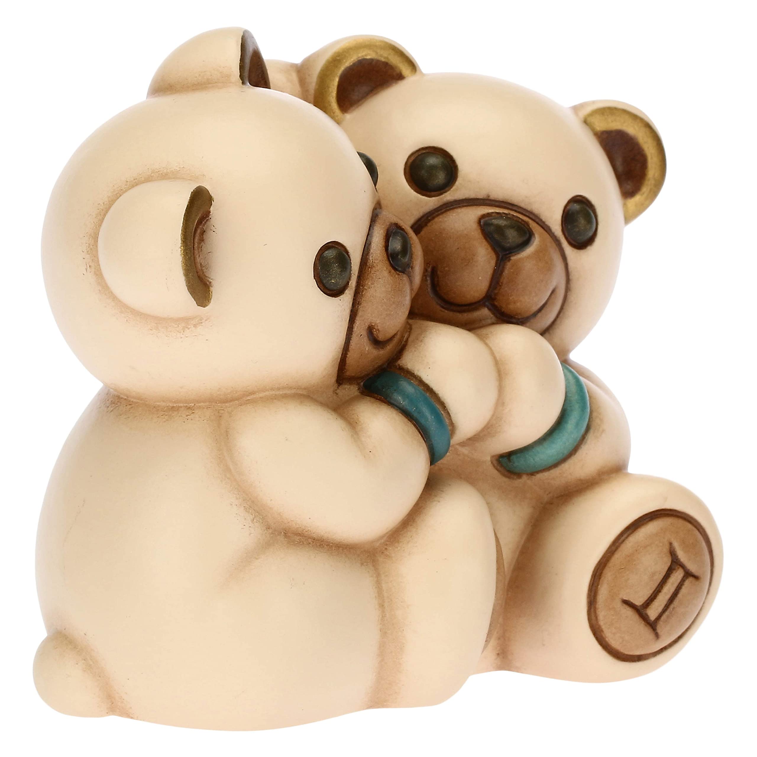 THUN - Gemelli Teddy Stars - Living, Icone - Ceramica - 7,3x5,6x6,5cm h