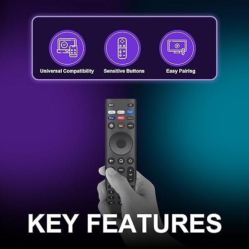 Miniatura 8 de Mando a distancia de repuesto para televisores inteligentes VIZIO, control remoto universal compatible con XRT140XRT136XRT260XRT270 y DEMPVPXOLED,