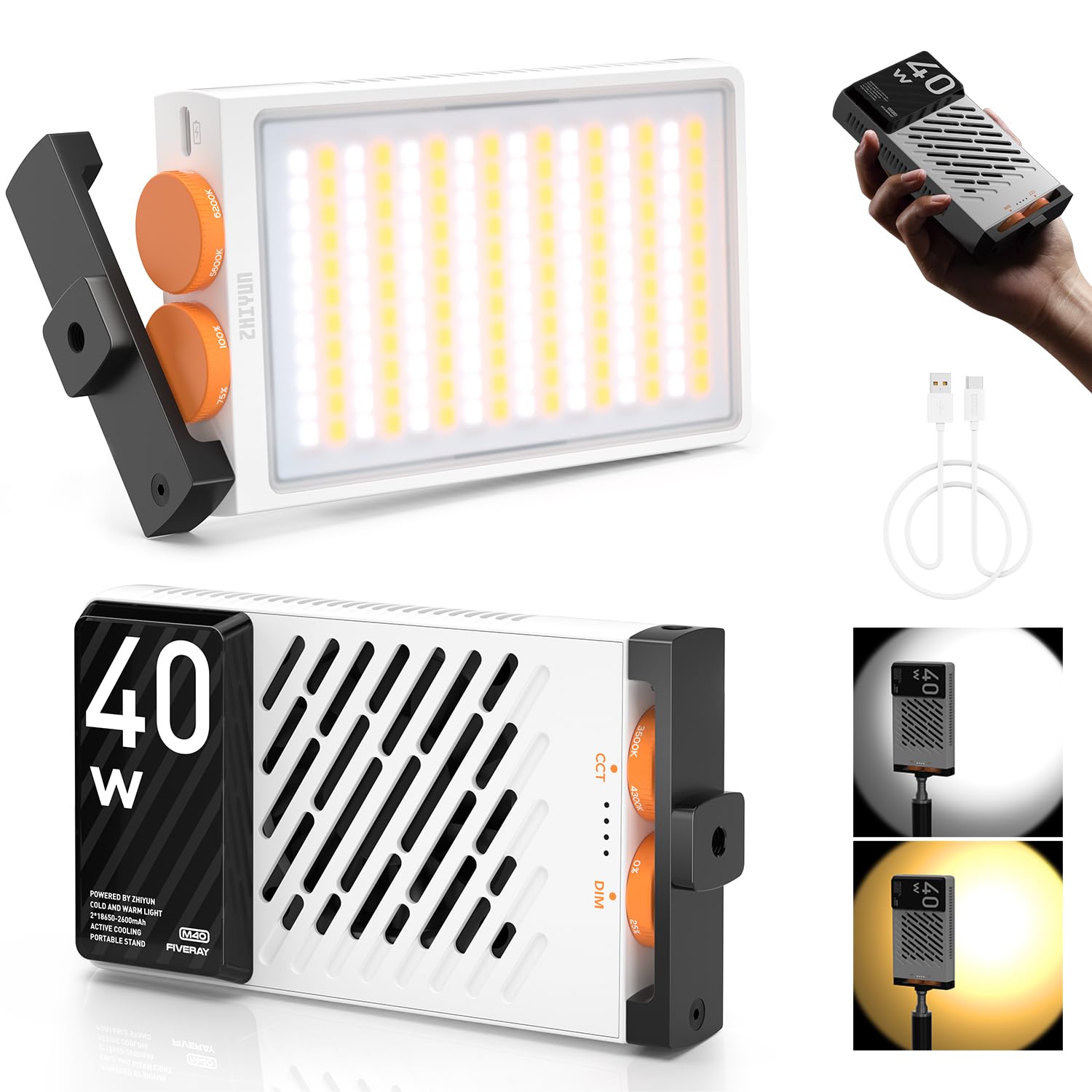 ZHIYUN FIVERAY M40 Video Light,...