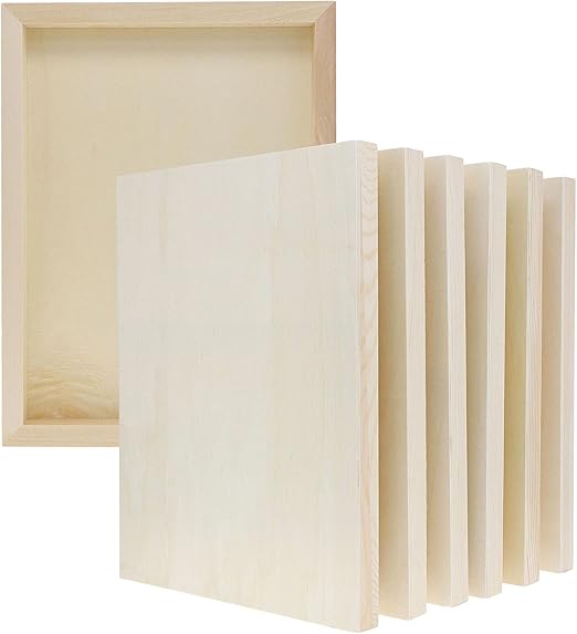 Bright Creations Unfinished Wood Panel Boards, Wooden