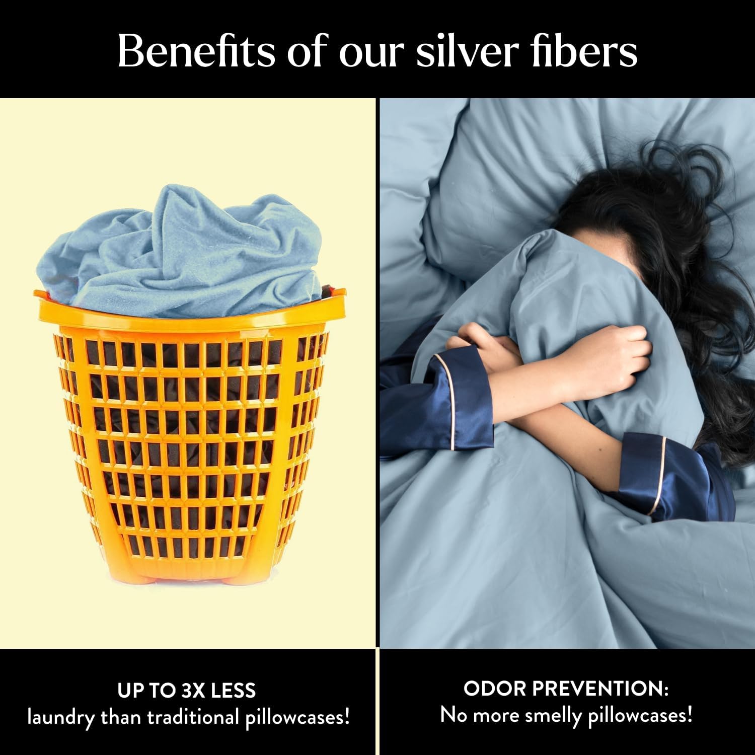 Miracle Made Extra Luxe Soft, Cool-to-The-Touch Cotton Bed Sheet Set, 4-Piece – Silver-Treated, Breathable, Lightweight Bedding – King Size, Sky Blue - Image 7