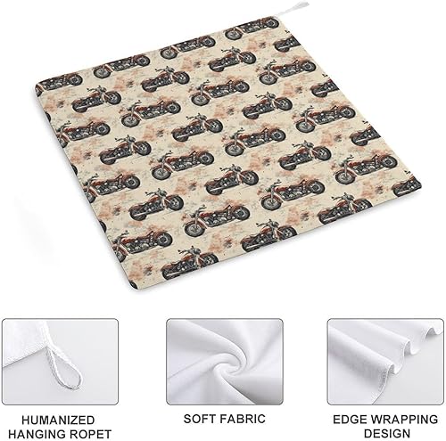 Miniatura 3 de Decorative Hand Towels for Bathroom - Retro Red Motorcycle Print Soft Absorbent Small Bath Hand Towels for Kitchen, Farmhouse, Spa, Hotel, Guest Tea