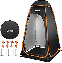 Chihee Instant Pop-up Tents Bathroom Tent for Camping Private Shelter Tent Portable Changing Tent 1 Room Instant Camp Toilet Stall Shower Tent Dressing Room