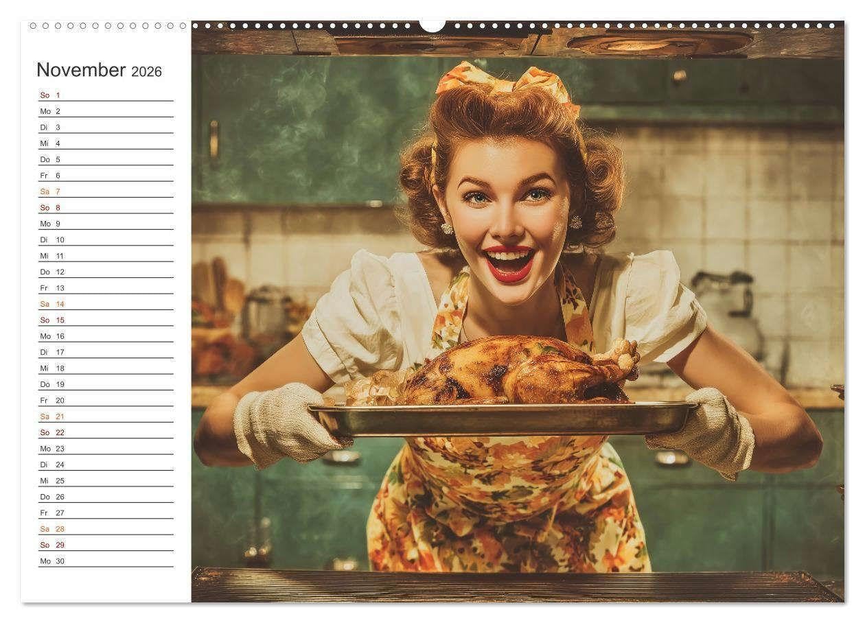 Pin-up Power 2025 (hochwertiger Premium Wandkalender 2026 DIN A2 quer), Kunstdruck in Hochglanz: Dieser Retro-Pin-up-Kalender vereint den ... Motiven für jeden Monat. (CALVENDO Erotik)