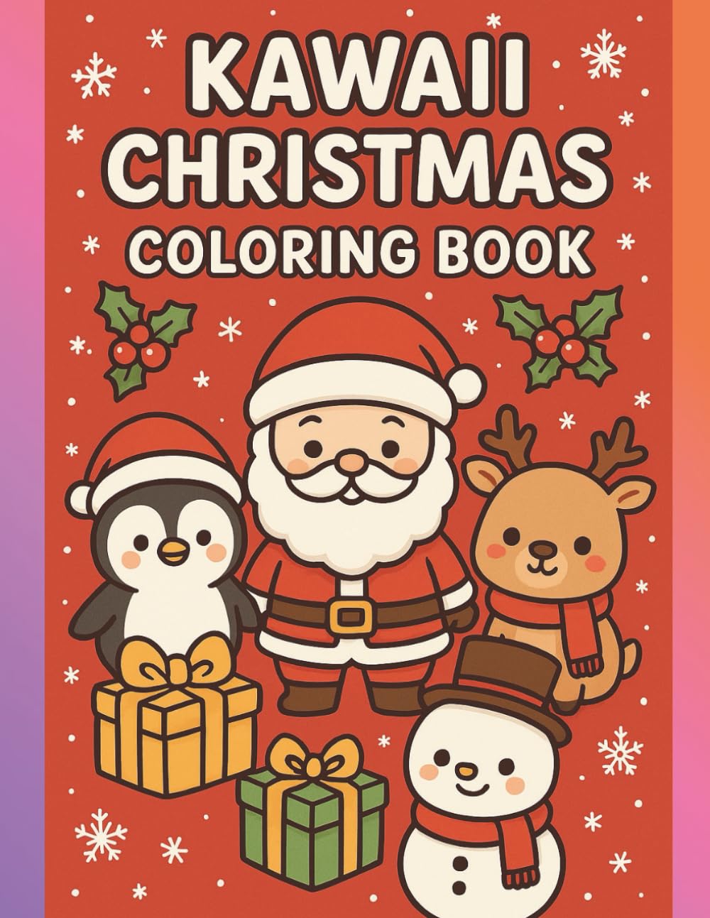 Kawaii Christmas Coloring Book