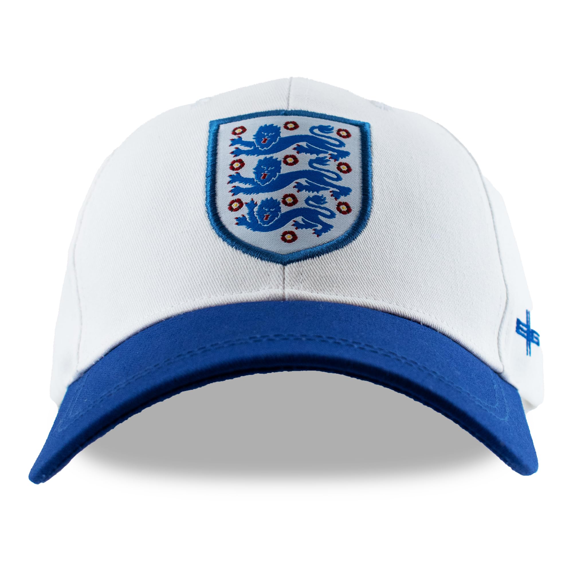 Hy-Pro Unisex White And Blue Officially Licensed England Baseball Cap - Quality Material With Adjustable Strap, Comfortable Sports Fan Accessories - Stylish White & Navy Blue Football Hat For Men And Women, 58Cm
