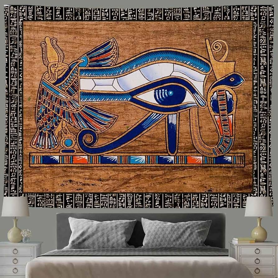 Amazon.co.jp: Ine Ive エジプト ホルス 目 タペストリー 古代