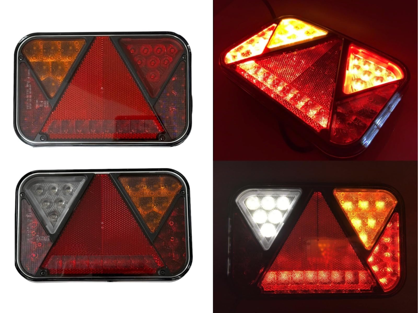 Juego de luces LED traseras para remolque, luces de gálibo LED, cable de 13 pines, 5 m