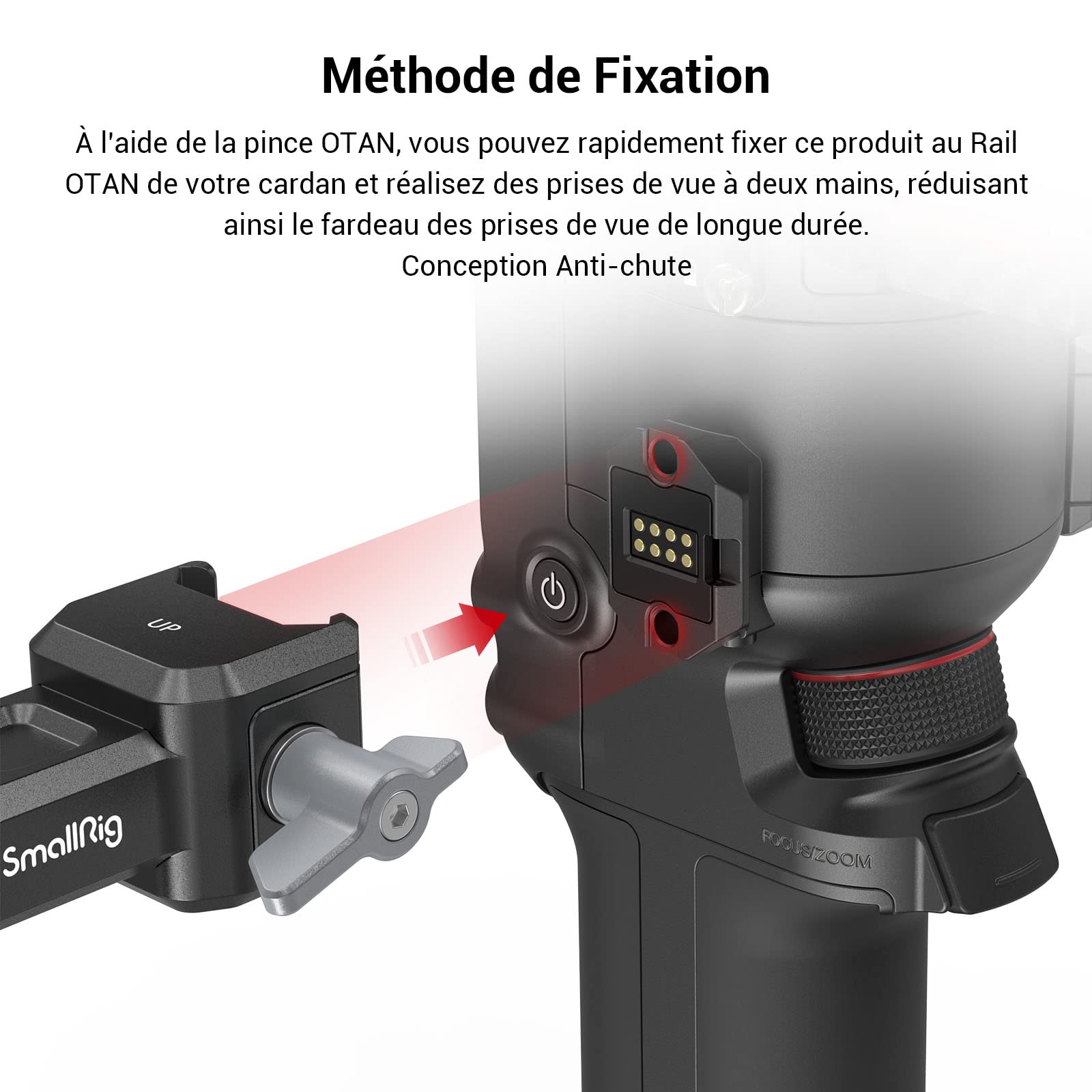 SMALLRIG Dual Handgrip pour DJI RS 2 / RSC 2 / RS 3 / RS 3 Pro/RS 4 / RS 4 Pro/RS 5-3027