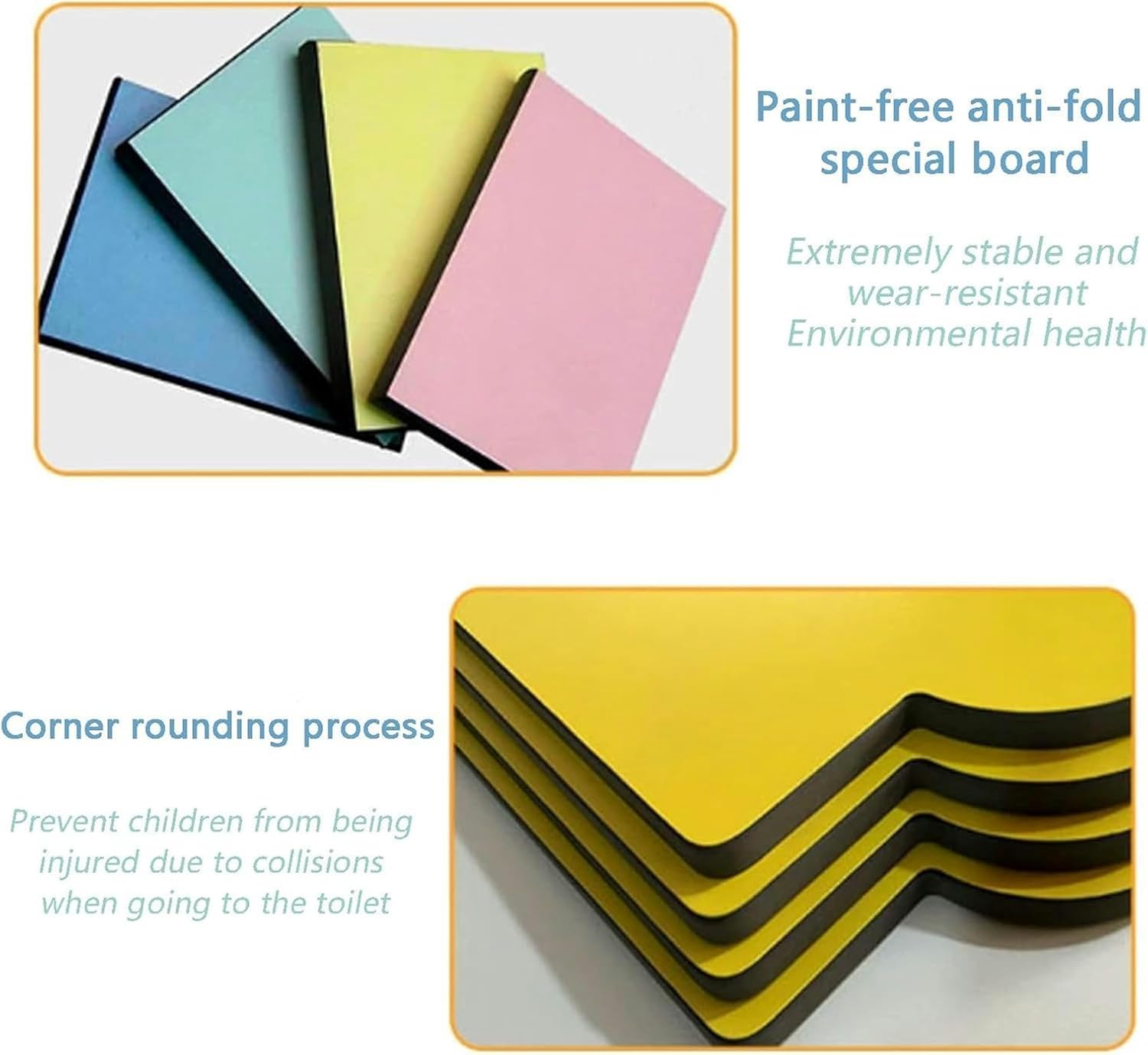 Colorful partition board Floor-Mounted Urinal Baffle public toilet partition Toilet Privacy Partition Wood Divider Screen Toilet Partition with Accessories Used in schools and shopping malls ( Color :