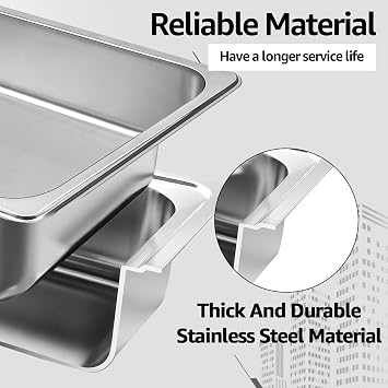 Chafing Dishes for Buffet 5 Pack 9QT Chafing Dish Set