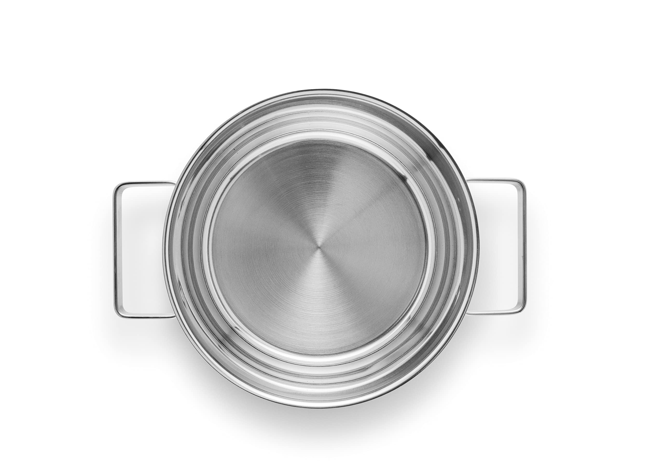 Eva Trio - Olla de acero inoxidable (2,2 l, 16 cm), perfecta para tareas medianas como cocinar pasta y arroz o preparar salsas y pequeñas porciones de sopa, acero pulido