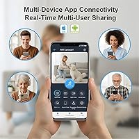 Vista 4 de Cámara oculta, cámara de niñera inalámbrica HD 2K con detección de movimiento y visión nocturna, almacenamiento en la nube y SD, cámara de seguridad