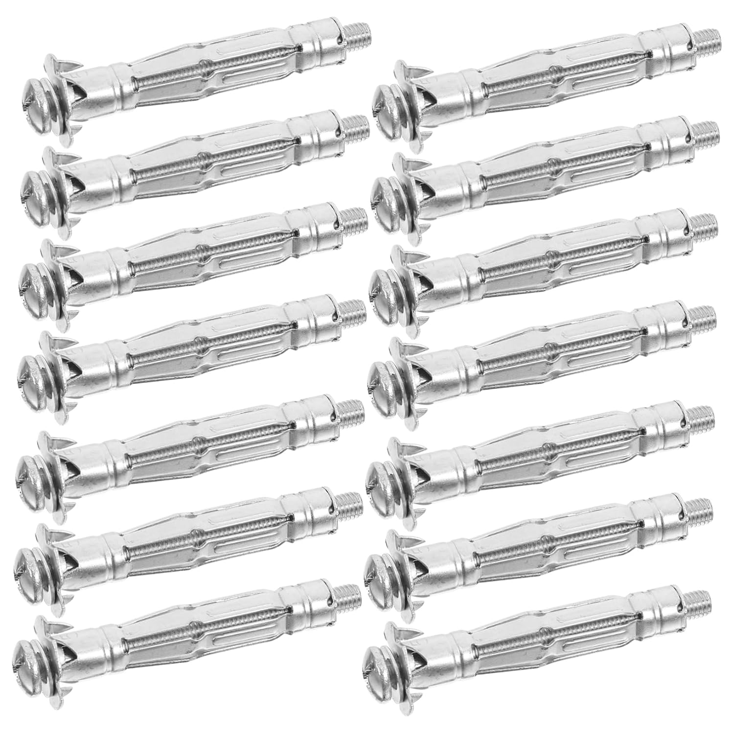 30pcs Drywall Anchor Bolts Heavy Duty Jack Nuts Screws for Hollow Wall Fixing
