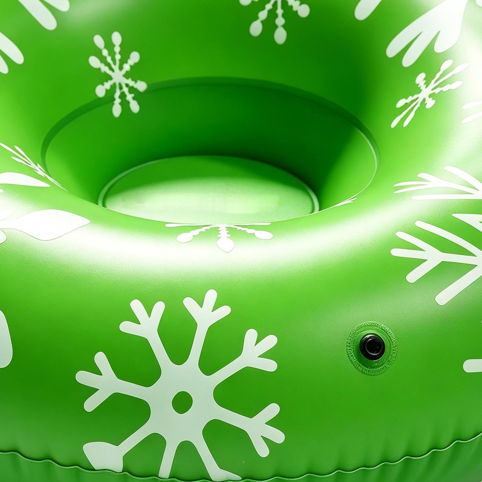 Tubo da neve per adulti, 90 x 90 cm, impugnatura ergonomica antiscivolo | Tubo da sci gonfiabile per Natale, ragazze, uomini, donne, sci sul lago sul fiume congelato
