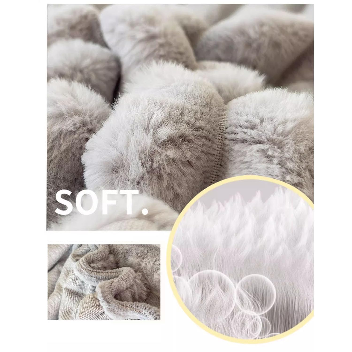 Protector De Cama Ajustable, Funda De Colchón De Piel para Otoño E Invierno, Funda De Colchón Ajustable con Tiras Elásticas-Pink||150x200cm