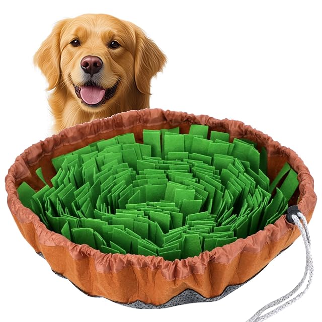 QWORK® Alfombra Lavable para olfatear Perros, diseño Antideslizante, Ajustable Individualmente