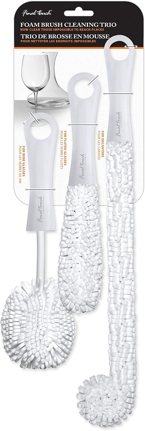 Final Touch Glassware Cleaning Brush Set, 3 Pieces image 4