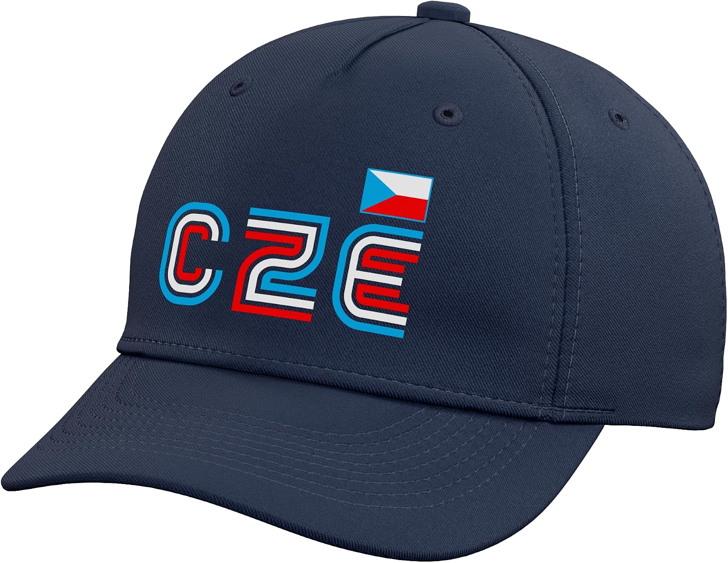 Czechia Czech Flag Retro International Country Pride Adjustable Baseball Hat
