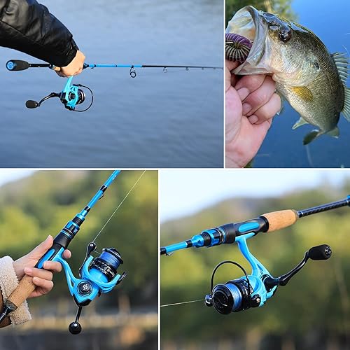 Miniatura 8 de Sougayilang Combo giratorio, caña de pescar mediana pesada y carrete giratorio de 2000, caña de pescar y carrete Commbo para aparejos de pesca de