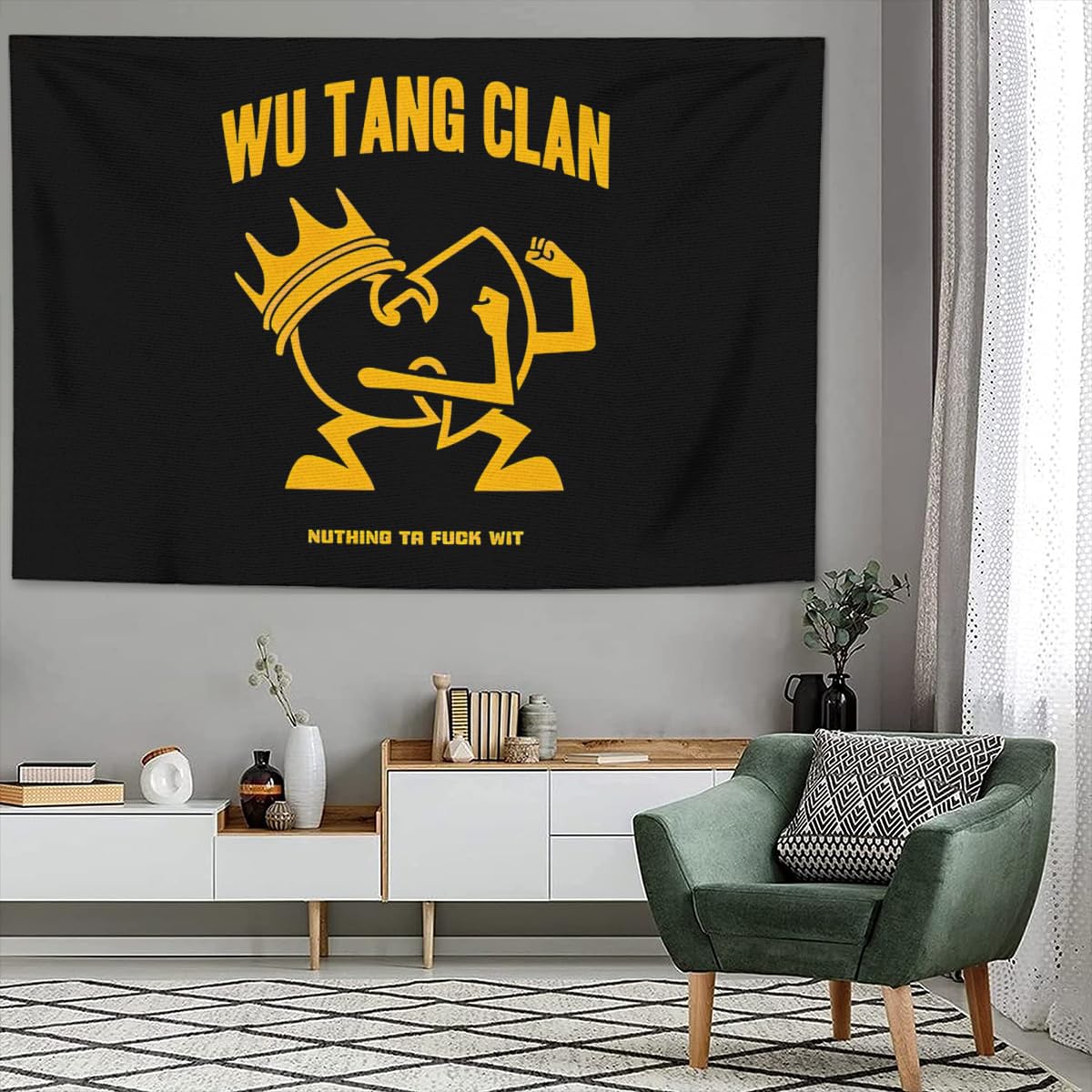 Wu-Tang Clan ウォールラグ 壁掛け Amazon.co.jp: Wu-Tang Clan ウータンクラン HIP-HOP ロック