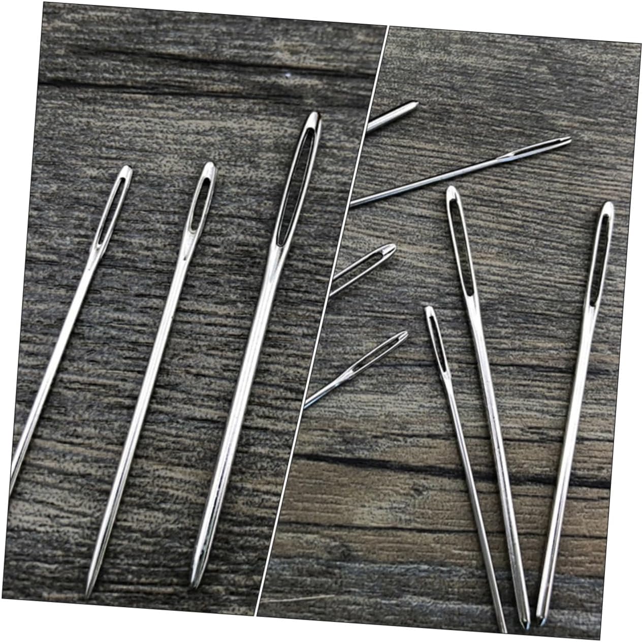 TOPPERFUN 18pcs Assorted Large Eye Hand Sewing Needles for Knitting Sweater Making DIY Craft Comfortable to Hold Random Color