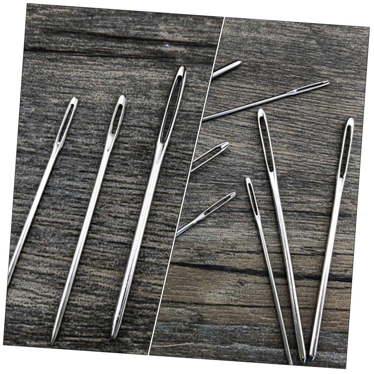 VILLCASE 5juegos Agujas De Coser Ojo Grande y Agujas Curvadas Kit De Herramientas De Costura Para Manualidades y Reparaciones Textiles Para Principiantes y Expertos