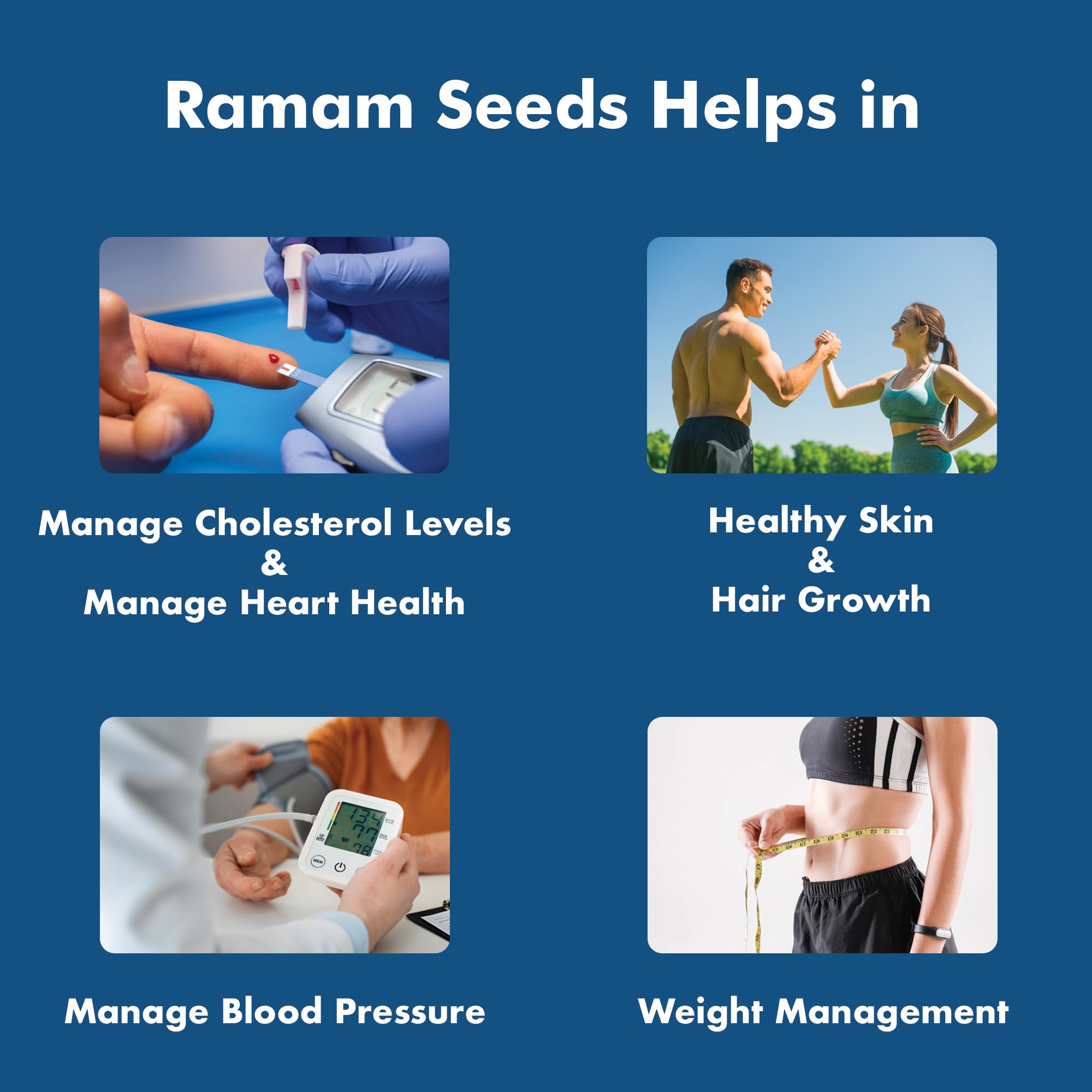 Ramam Premium Flax & Chia Seeds Combo High Omega-3, Fiber & Protein | Superfood Blend Gluten-Free, Vegan, Non-Gmo | Vitamins & Minerals| 100% Natural Raw Seeds For Eating - 650G 1
