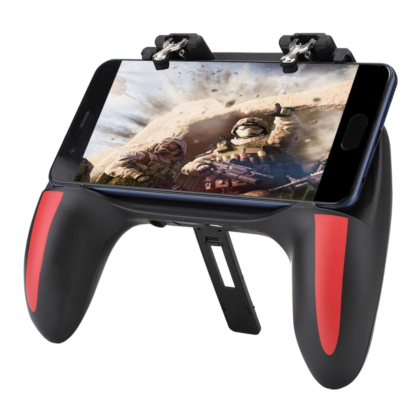 VBESTLIFE Wärmeableitungs-Gamepad, Handy-Game-Controller-Griff mit Zwei Lüftern Universal für 4,7-6,5 Zoll-Telefone