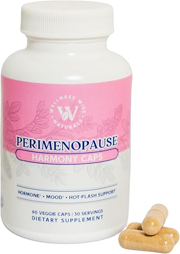 Armonía Perimenopausia, cápsulas de apoyo para el equilibrio hormonal, 60 unidades, con Dong Quai, Vitex Berry, vitamina B6