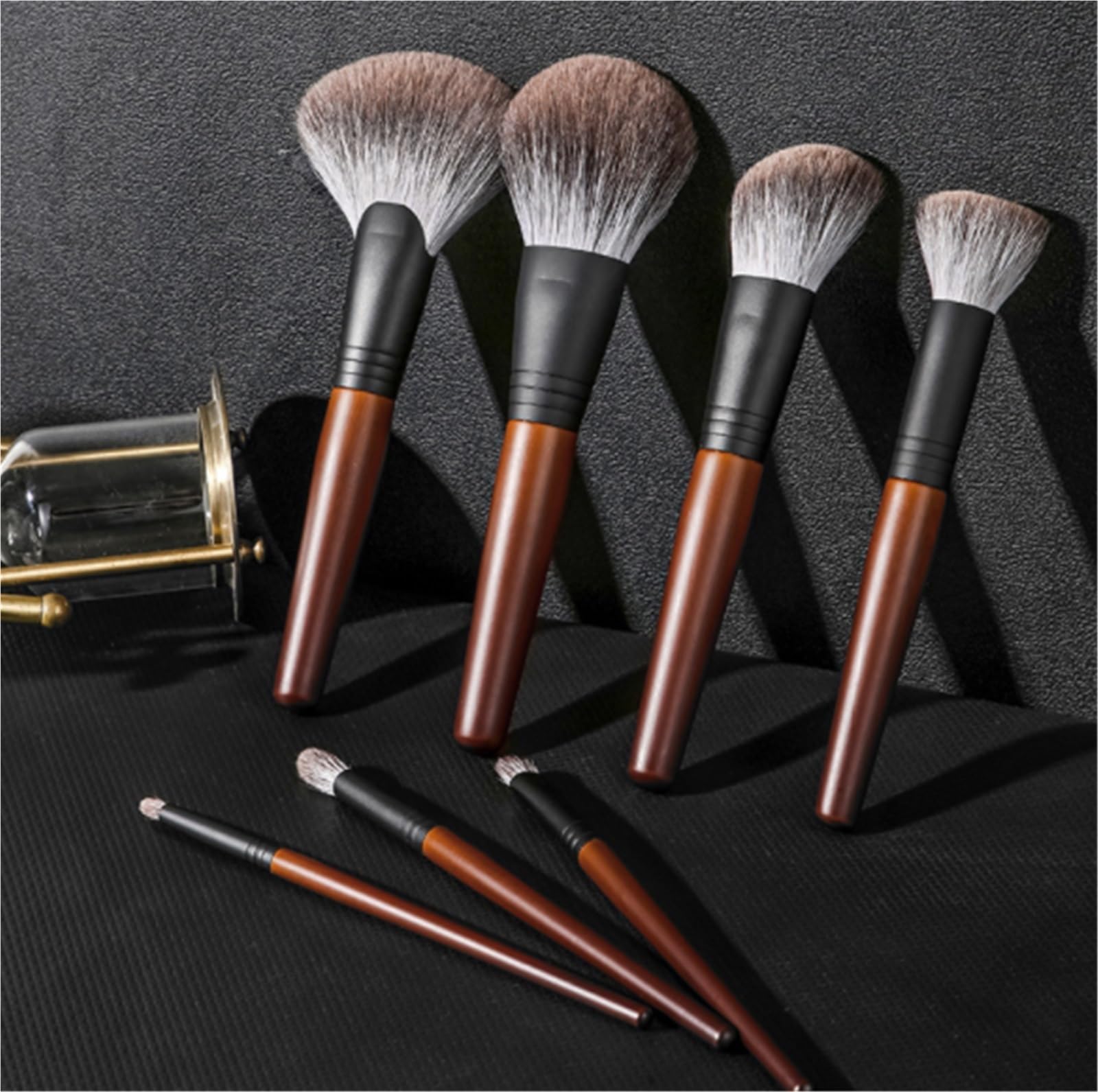 Brochas De Maquillaje Profesional Juego De 7 Pinceles Maquillaje For Rostro Y Ojos, Adecuados For Base, Sombra, Etc Suaves Pinceles