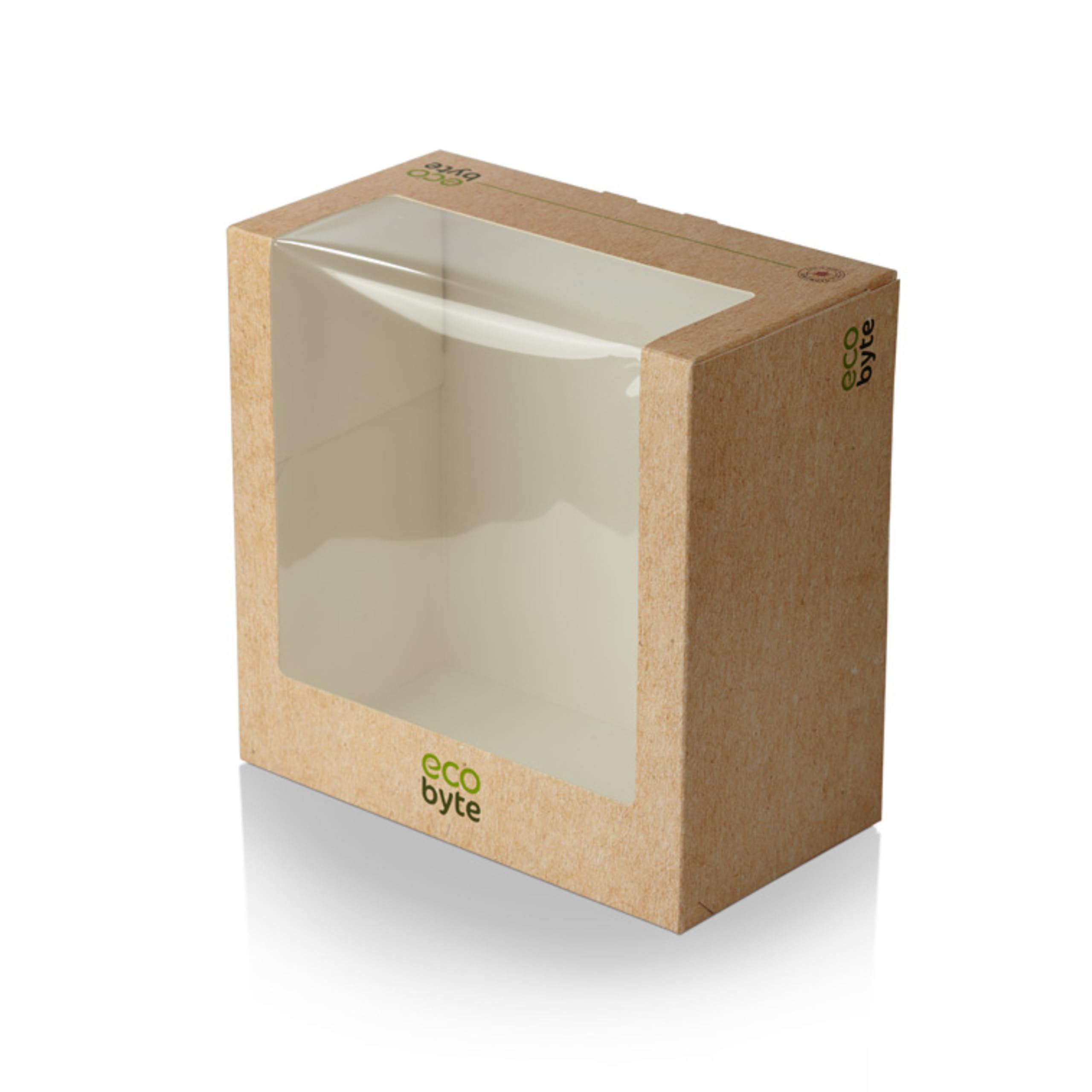 Kuchenbox Mit Fenster, 1 Kg – 15 Stück, Recycelbar & Keimfrei, Für Bäckereien & Partys