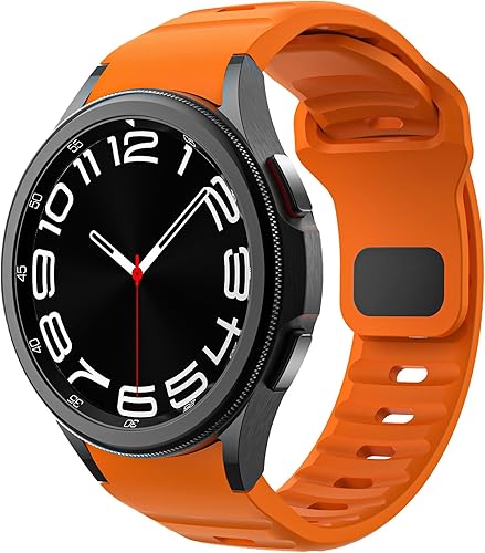 Correa resistente sin huecos compatible con Samsung Galaxy Watch 4 5 6 Band 1.732 in 1.575 inGalaxy Watch 6 Classic Band 1.850 in 1.693 inWatch 5